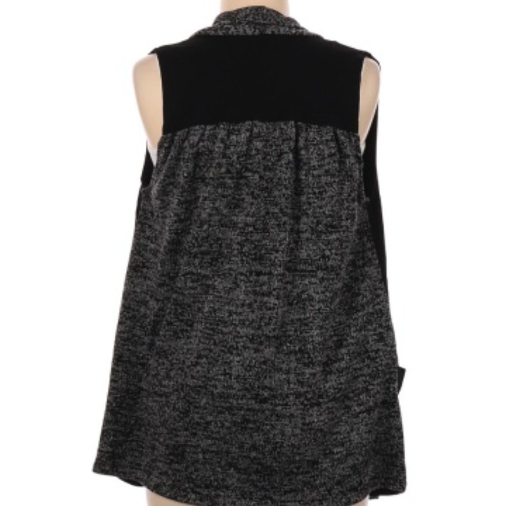 Dex Cardigan Style Layering Vest Black and Grey XS - Picture 3 of 9